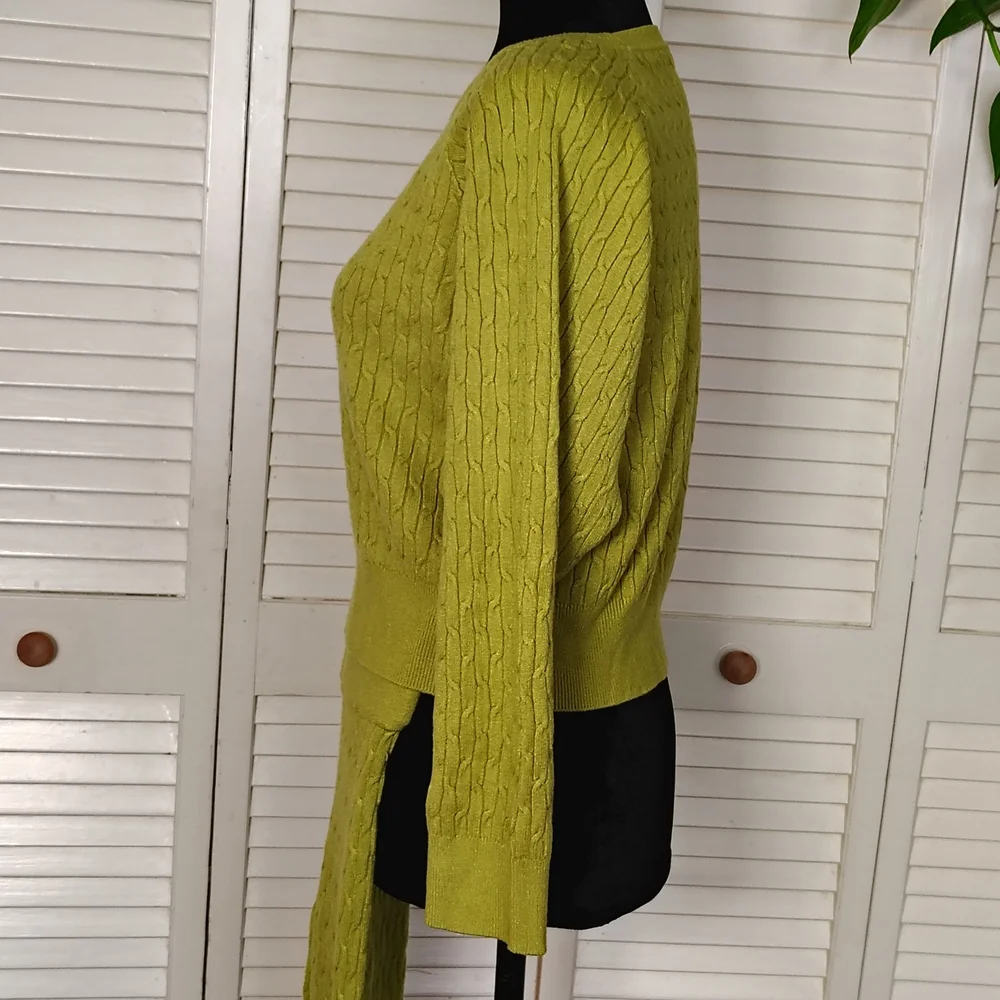 Daisy Green Cable Knit Sweater & Leggings Set Size L – Like New